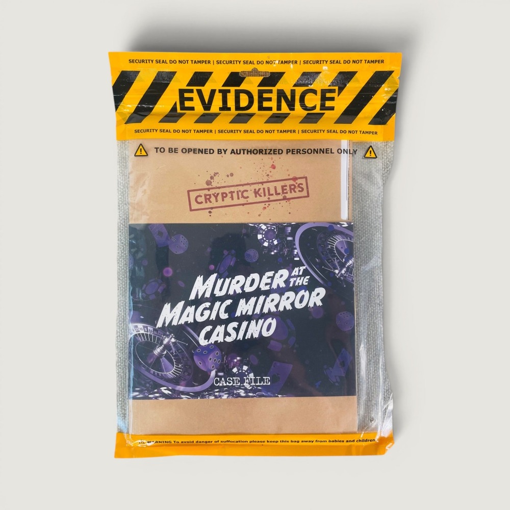 Cryptic Killers Murder at the Magic Mirror Casino Cold Case File Mystery Game